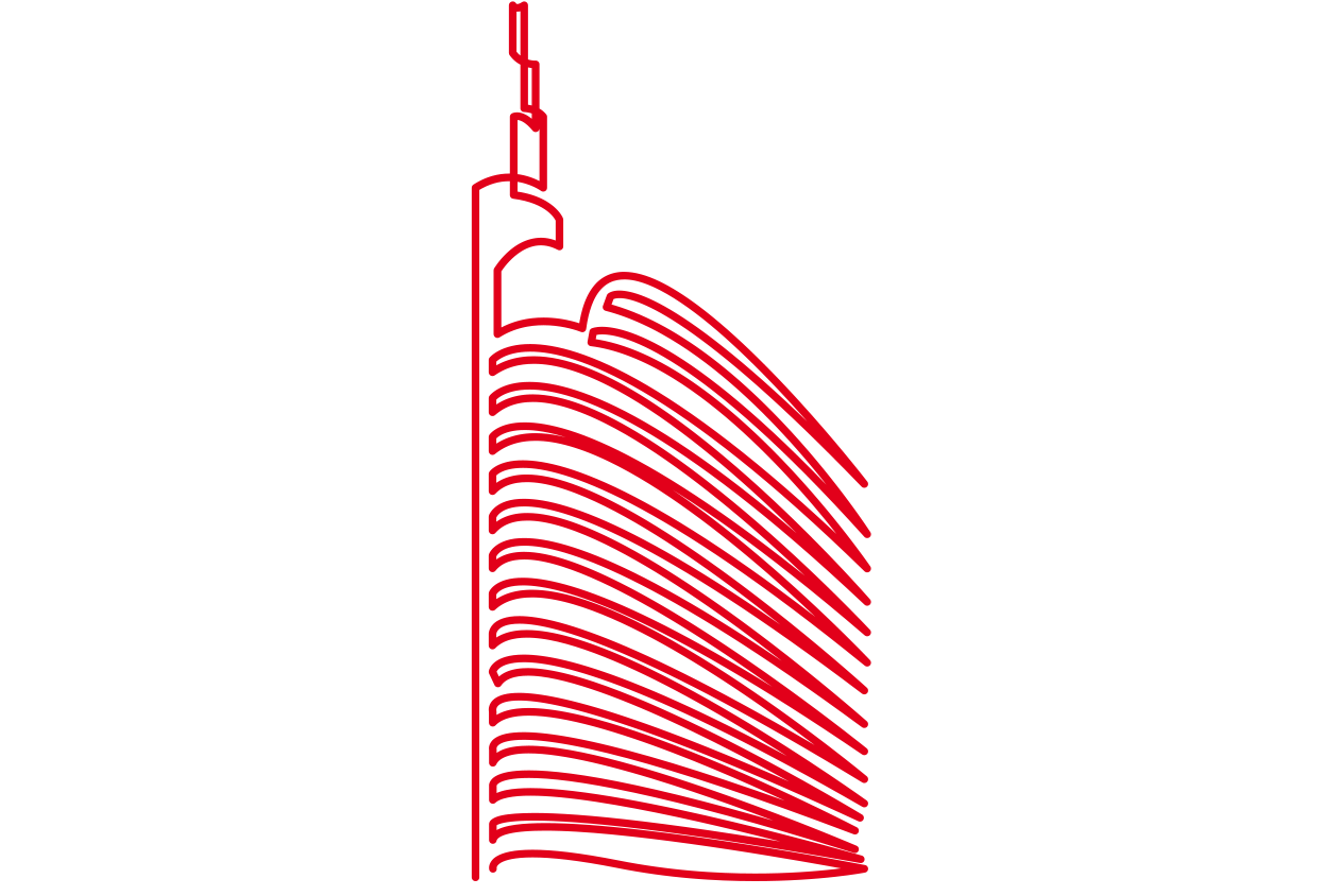 Drawing of the UniCredit tower